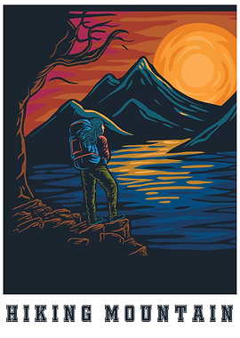 Posters Hiking Mountain
