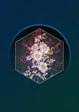 Gold Thornless Burnet Rose