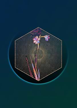 Sword Lily Floral Mosaic