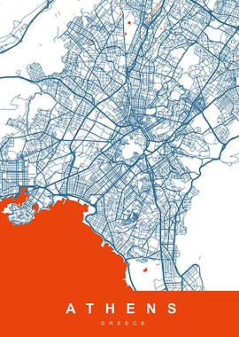 ATHENS Map GREECE