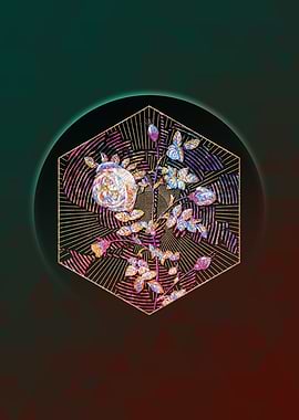 Silver Flower Hispid Rose