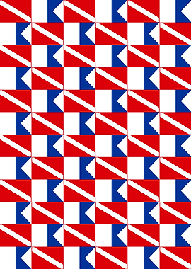 Diving Flag and Alpha Flag