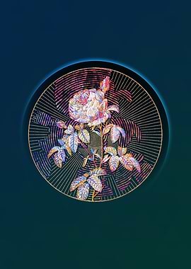 Provence Rose Bloom Mosaic