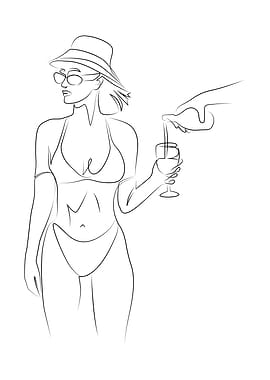 Woman with Wine Glass