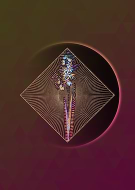 Gold Turquoise Ixia Mosaic