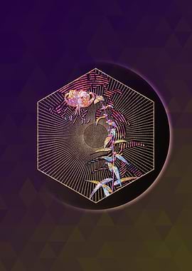 Tiger Lily Floral Mosaic