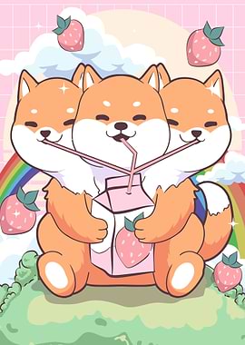 Kawaii Cerberus Strawberry