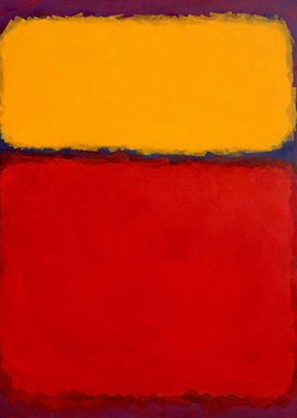 Orange Red and Mauve