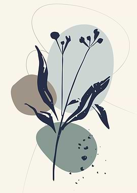 Abstract shapes modern art