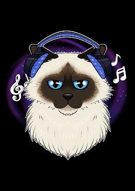 Cute Birman Cat I Music