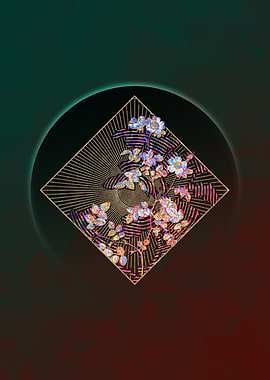 Gold White Sweetbriar Rose