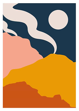 Abstract boho minimalistic