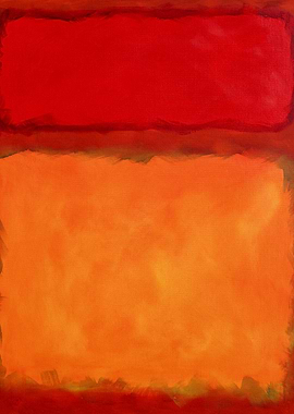 Fiery Orange Abstract