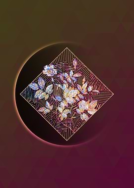 Geometric Mosaic Rosebush