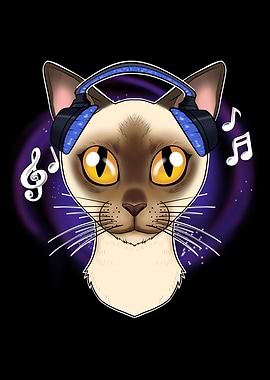 Cute Burmese Cat I Music