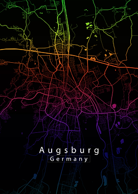 Augsburg City Map