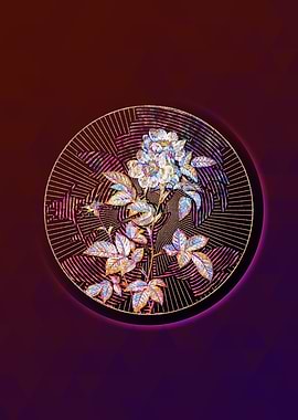 White Anjou Roses Mosaic