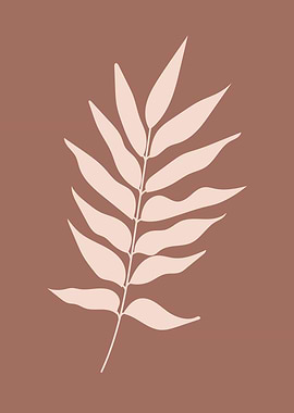 Botanical single leaf art