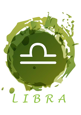 Watercolor Libra Symbol