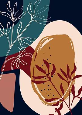 Tropical leaves shapes