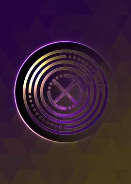 Prismatic Geometric Glyph