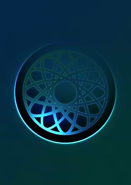 Prismatic Geometric Glyph