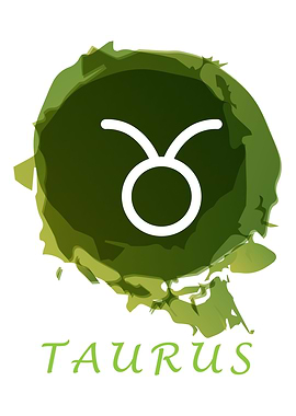 Taurus Watercolor Zodiac