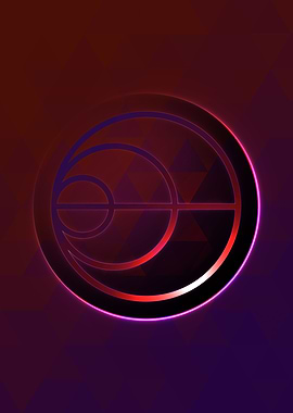 Prismatic Geometric Glyph