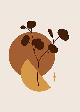 Mid century tropical leaf