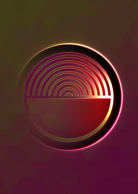 Prismatic Geometric Glyph