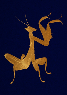 Golden Praying Mantis
