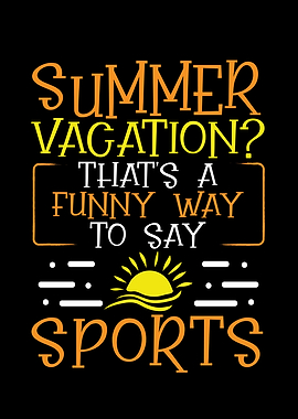 Summer sport vacation