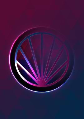 Prismatic Geometric Glyph