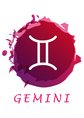 Watercolor Gemini Design