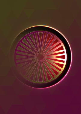 Rainbow Geometric Symbol