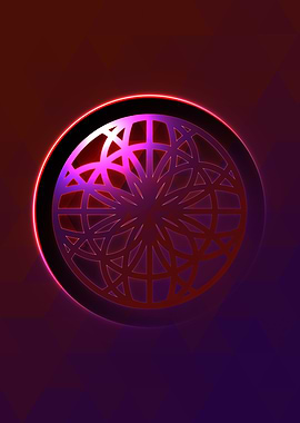 Prismatic Geometric Glyph