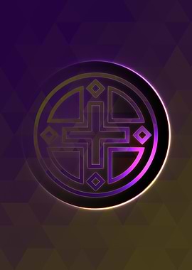 Rainbow Geometric Symbol