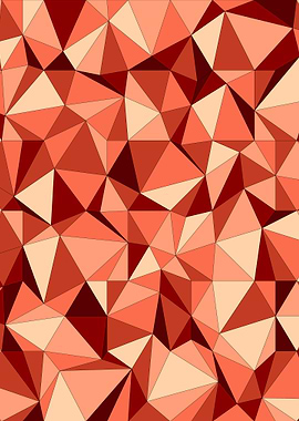 Abstract triangles in red