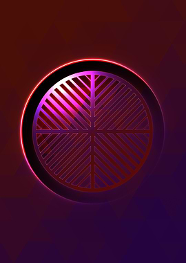 Prismatic Geometric Glyph