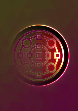 Prismatic Geometric Glyph