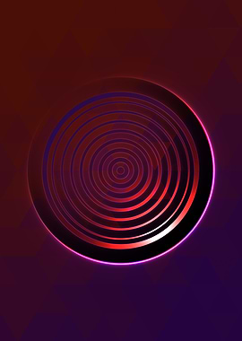 Prismatic Geometric Glyph