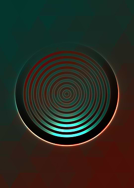 Rainbow Geometric Symbol