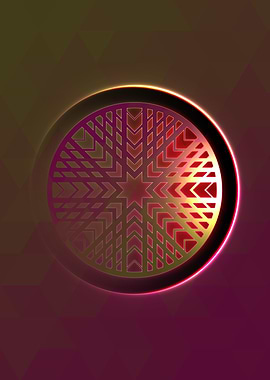 Glowing Glyph Seal Circle