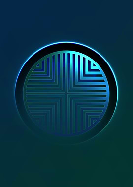 Rainbow Geometric Symbol