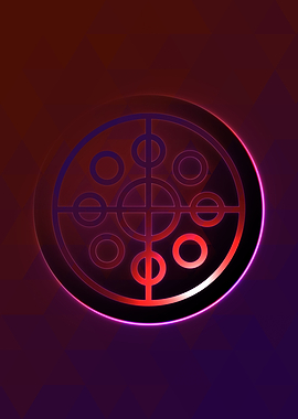 Prismatic Geometric Glyph