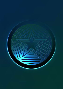 Rainbow Geometric Symbol