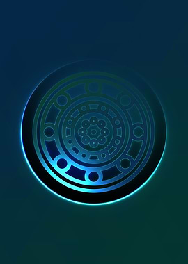 Glowing Glyph Seal Circle