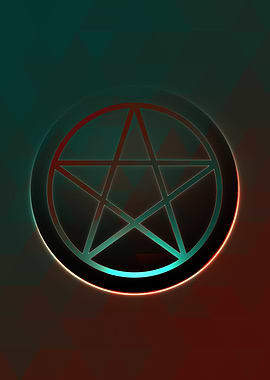 Prismatic Geometric Glyph