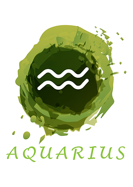 Aquarius Watercolor Design
