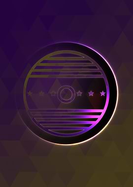 Vector Neon Glyph Rune Art